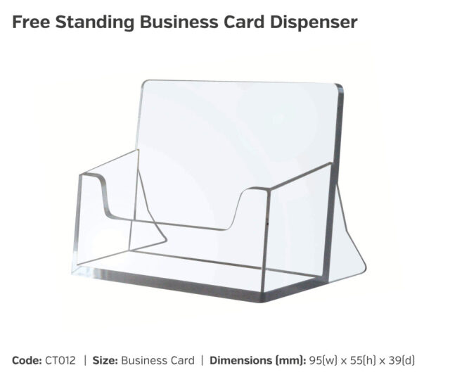 ct012 freestanding buscard dispenser