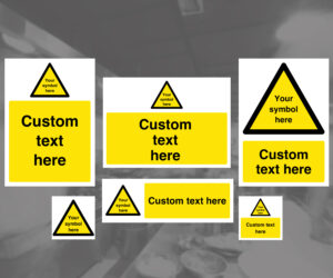 Custom made Hazard Waring Safety Signs