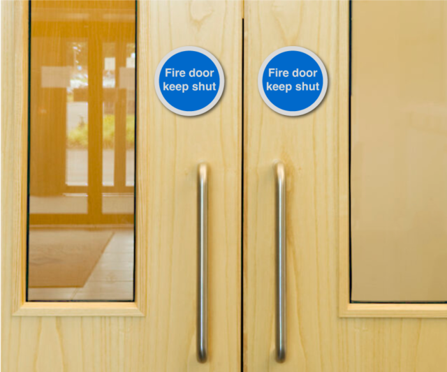 ds028 fire door keep shut 75mm disc