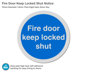 ds038 fire door keep locked shut 75mm disc