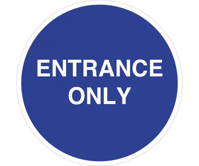 entrance only artwork code sd169
