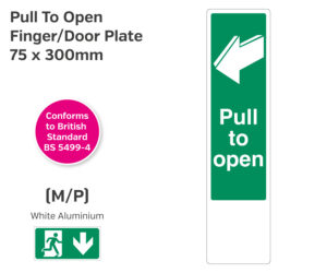 es233 pull door to open door finger plate