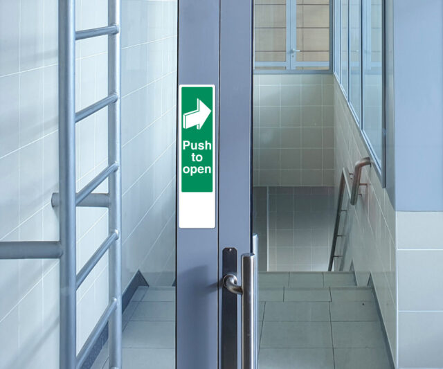 es234 push door to open door finger plate