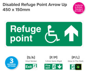 es311-312-313 disabled refuge point arrow up