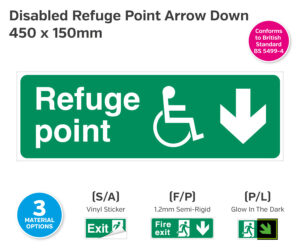es314-315-316 disabled refuge point arrow down