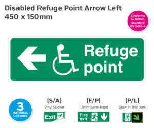 es317-318-319 disabled refuge point arrow left