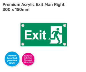 es397 premium acrylic exit man right 300x150