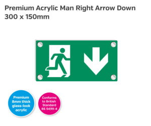 es401 premium acrylic man right arrow down 300x150