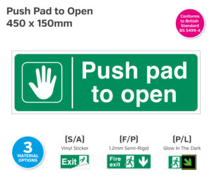 es442-443-444 push pad to open
