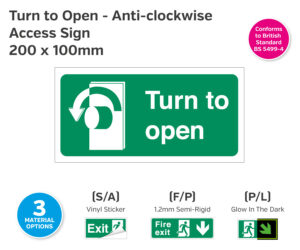 es454-455-456 turn to open anti clockwise