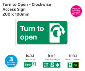 es457-458-459 turn to open clockwise