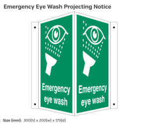 fa062 emergency eye wash projecting sign