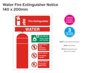 fs005-fs064-fs089 water fire extinguisher notice 140x200