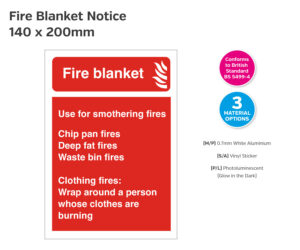 fs083-fs084-fs085 fire blanket notice 140x200