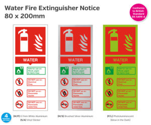 fs211-212-213-214 water fire extinguisher notice