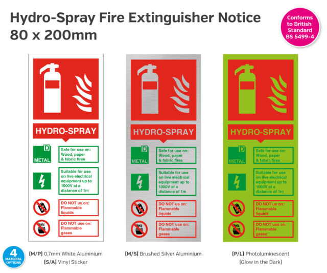 fs235-236-237-238 hydro spray fire extinguisher notice