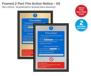 ms249-251 framed silver gold 2 part fire action a5