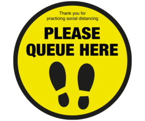please queue here