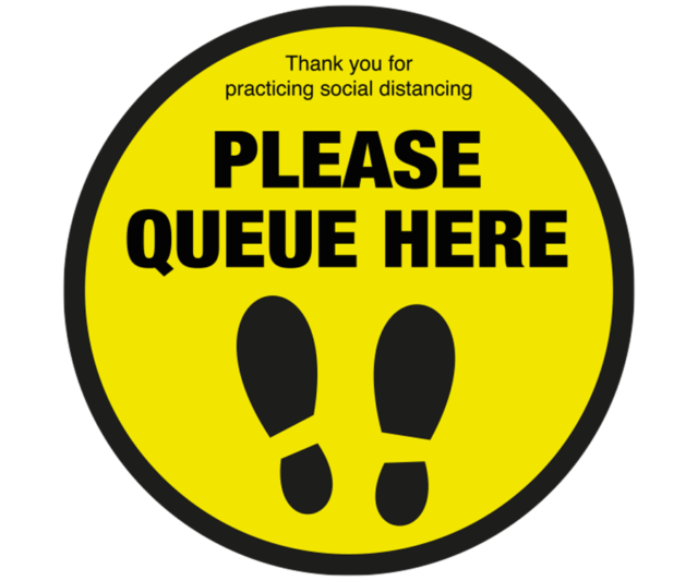 please queue here