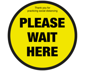please wait here circle