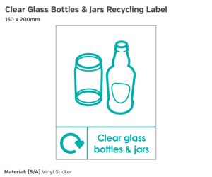 se039 clear glass bottles jars recycling 150x200