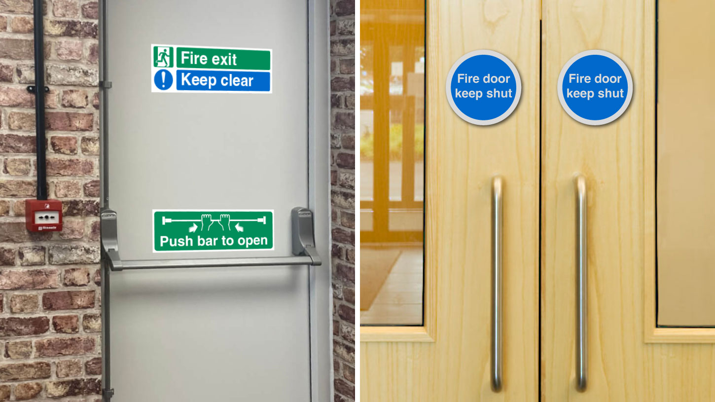 Fire Door Escape Signs Section Banner