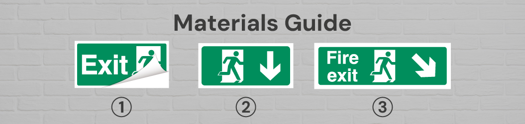 Fire Escape Signs Materials Guide