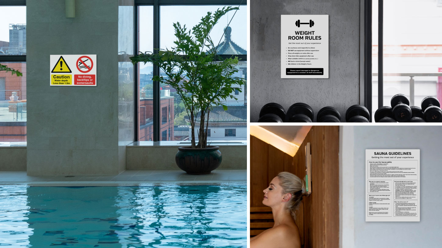 Spa, Fitness & Pool Notices