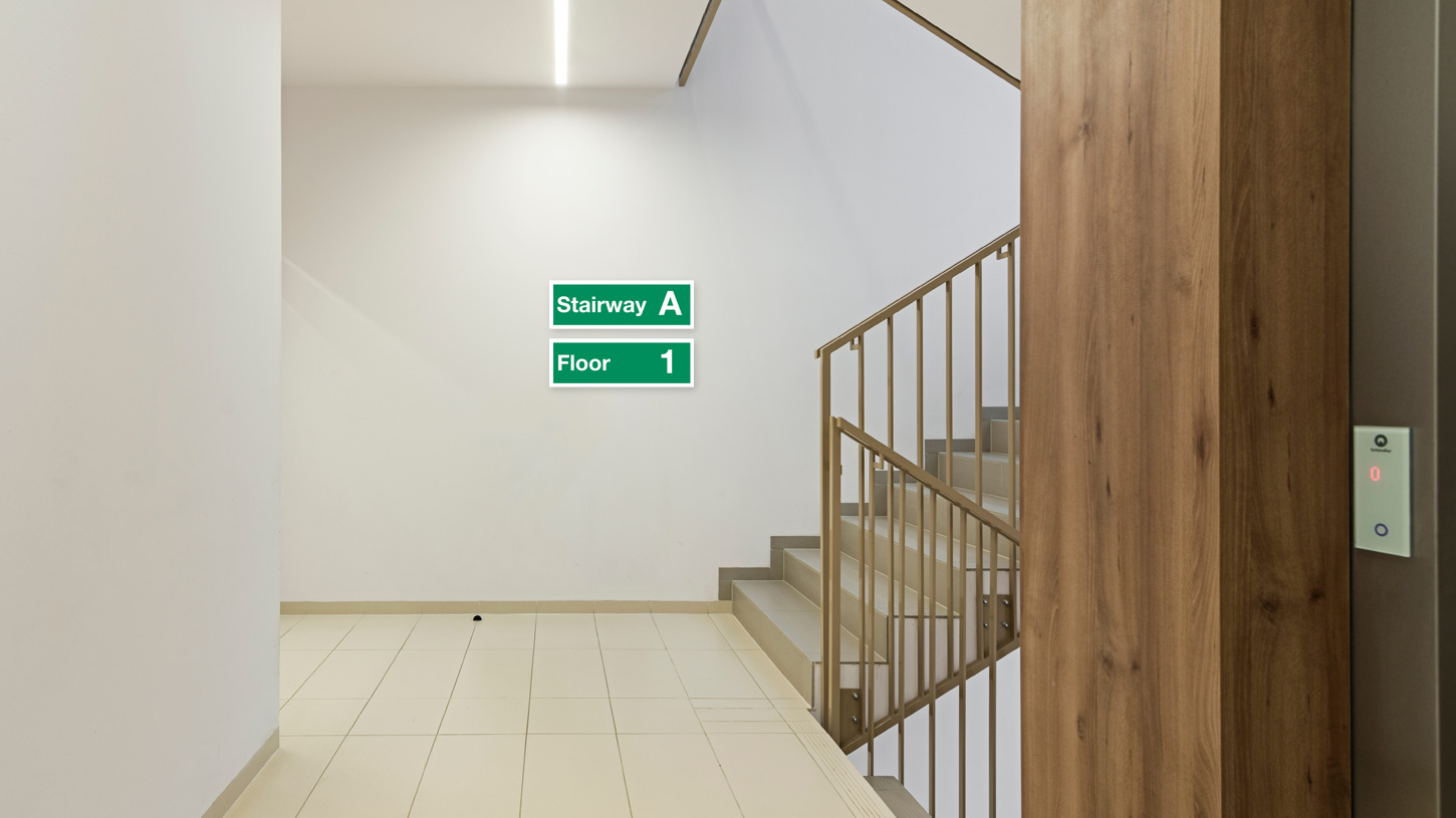 Wayfinding Signs Section Banner