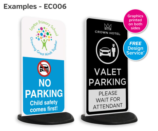 ec006 custom printed free standing