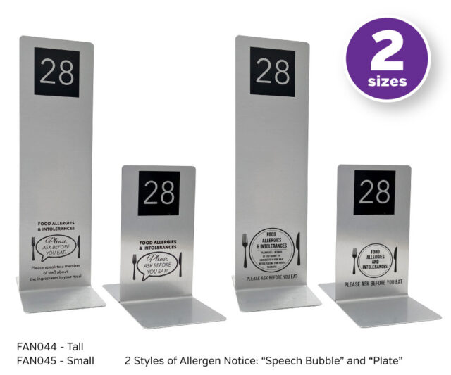 fan044-fan045 silver allergy table numbers