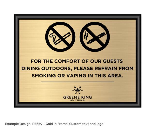 ps558-559-560-561 hospitality custom notice a4 landscape