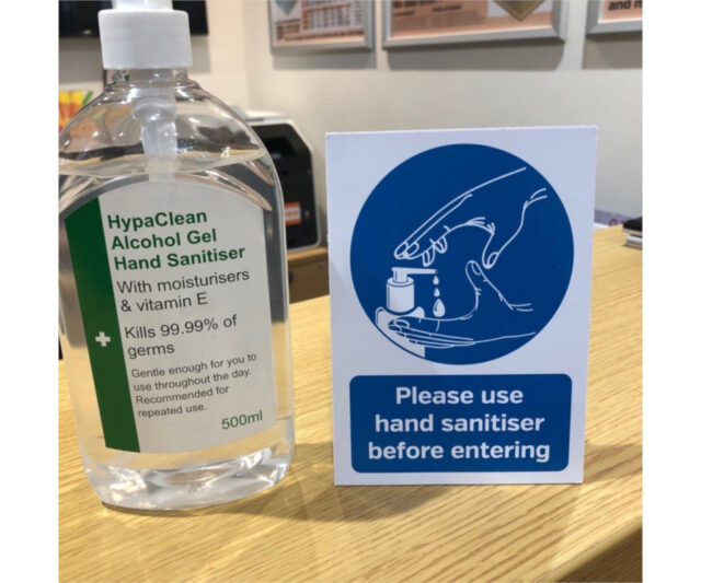 Please Use Hand Sanitiser Before Entering - Countertop Notice - Image 3