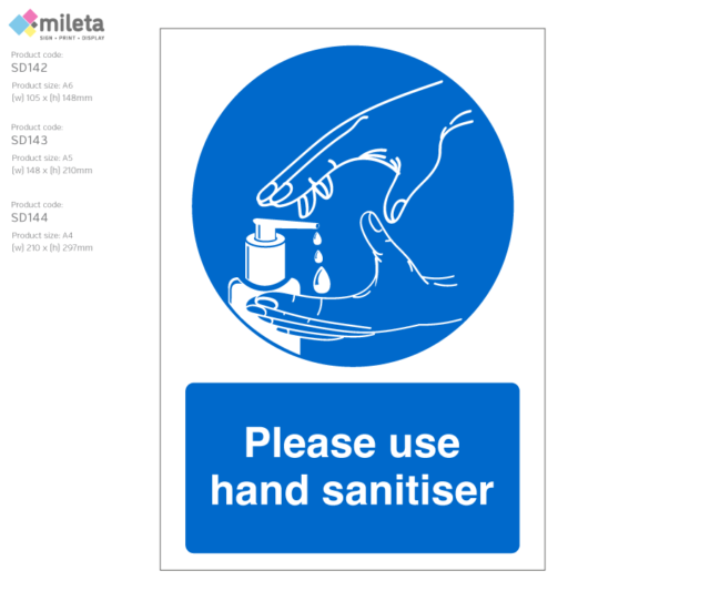 sd142-143-144 use hand sanitiser strut back