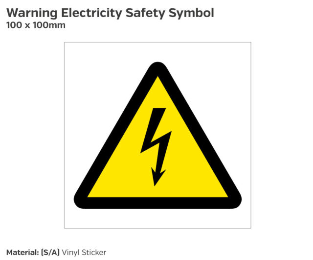Warning Electricity Symbol Safety Sign