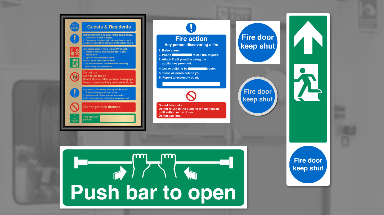 Fire Door Fire Action Main Section Banner