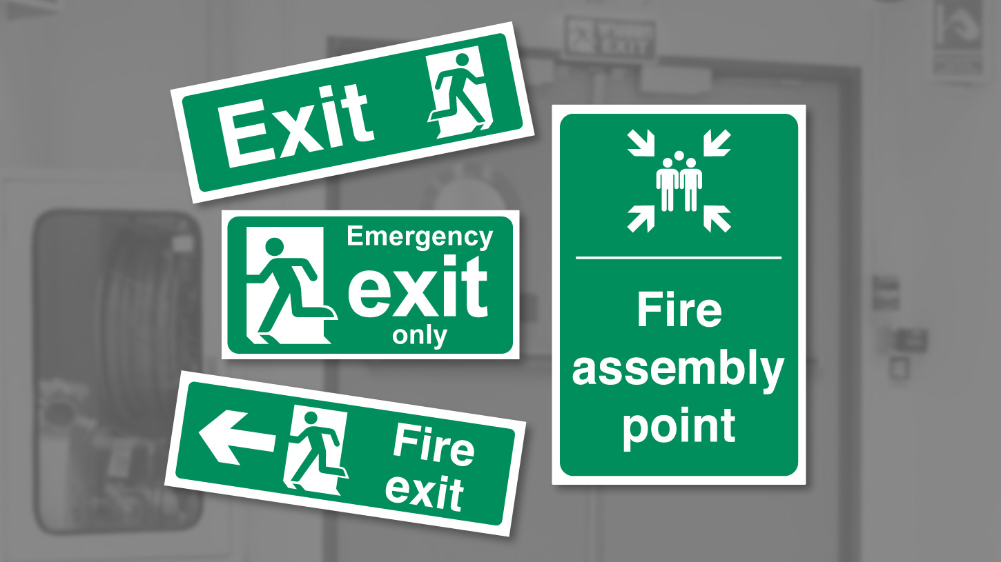 Fire Escape & Fire Assembly Point Signs