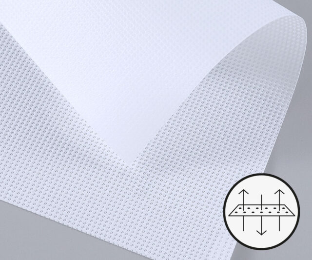 mesh banner close up
