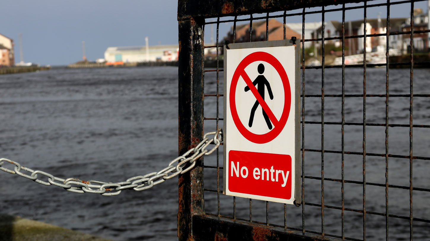 Prohibition Access Control Signs