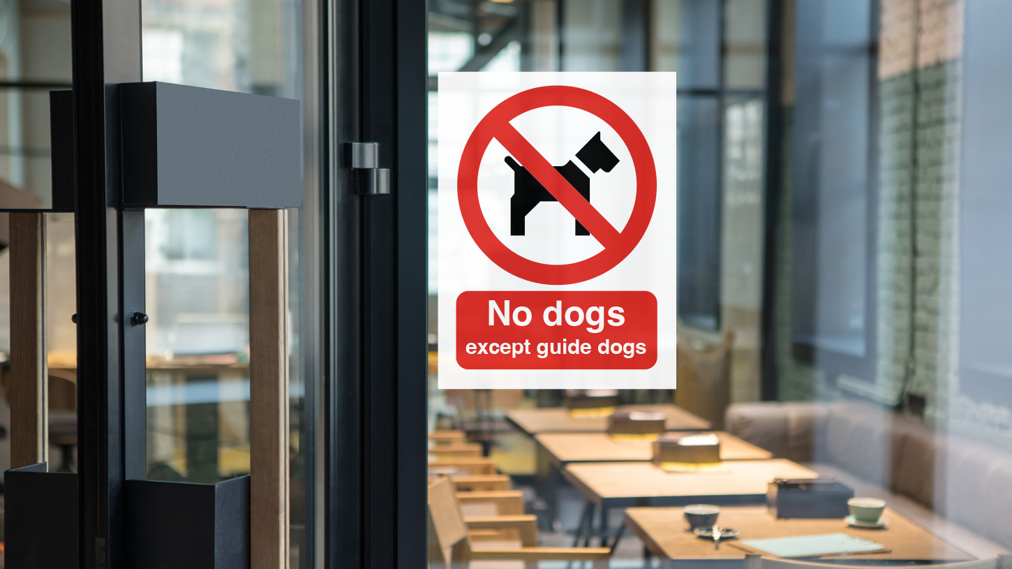 Prohibition Dog Control Signs