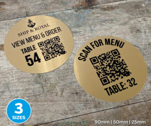 classic gold qr code discs main