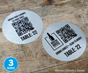 classic silver qr code discs main