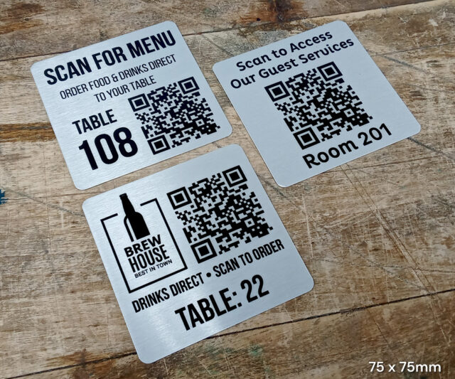 classic silver square qr codes 75x75