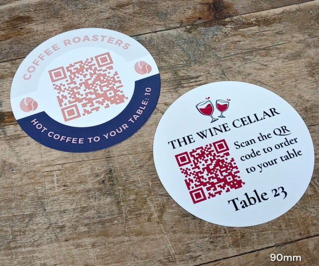 full colour qr code discs 90mm