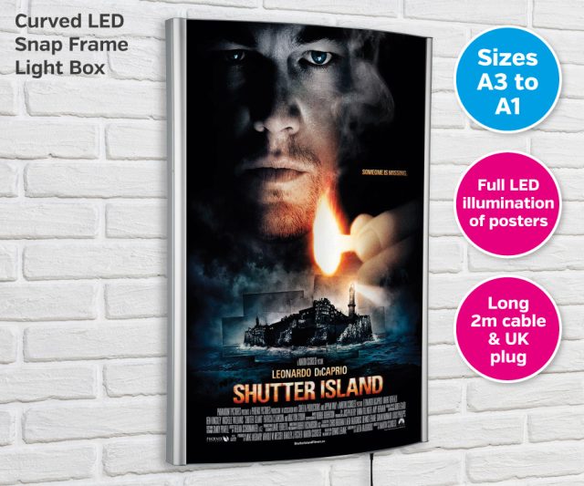 Curved LED Snap Frame Light Box
