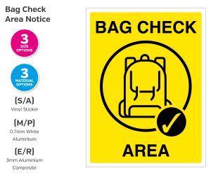 Bag-Check-Area-Notice(Yellow)