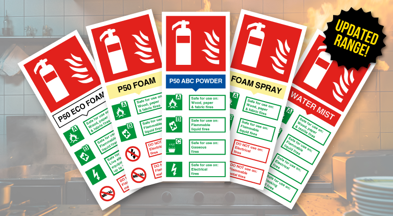 New Range Fire Extinguisher Identification Notices