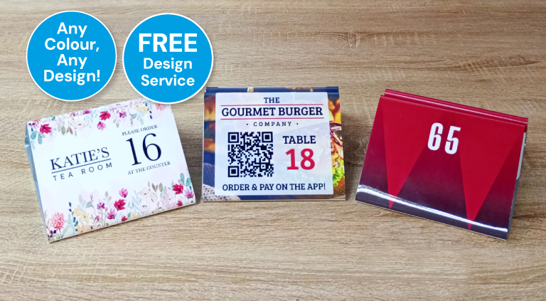 Full Colour Printed Aluminium Menu Clips