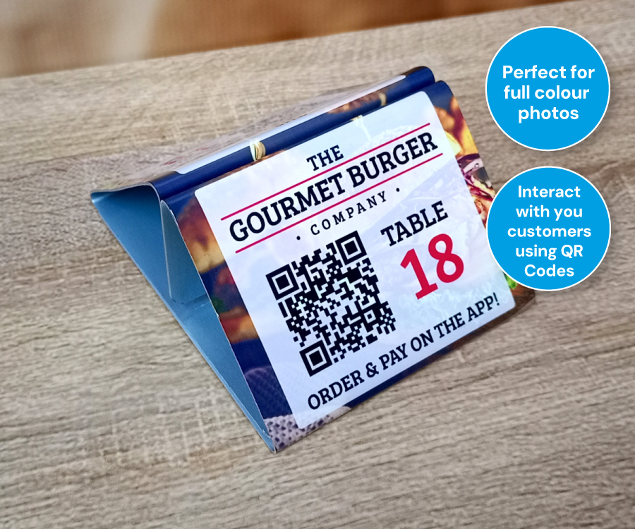 Printed Aluminium Menu Holder - Any Design, Any Number! - Image 3