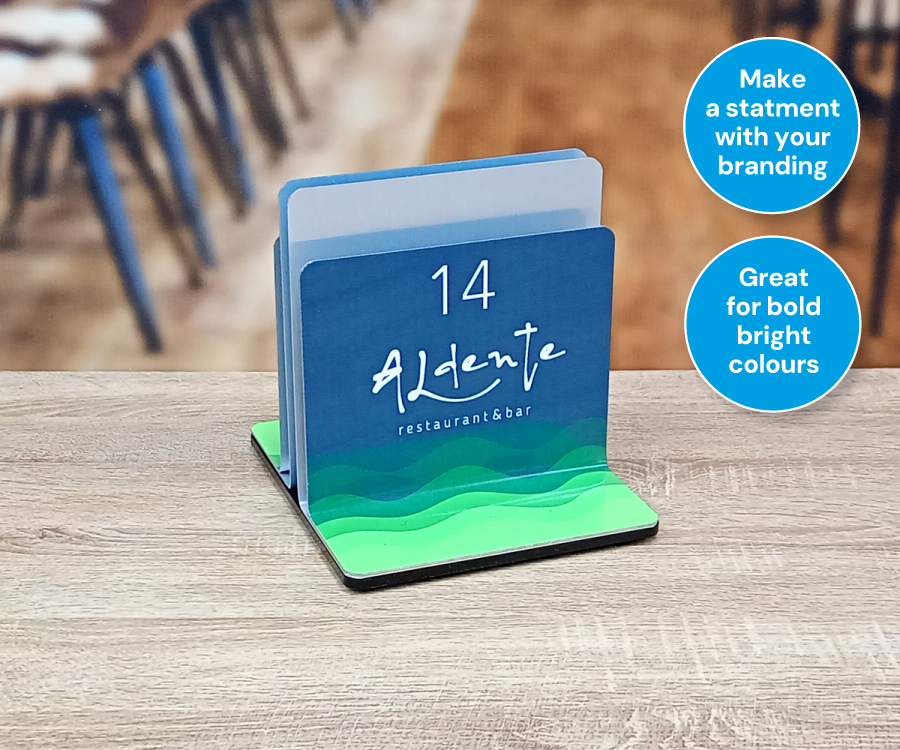 Custom Printed Triple Channel Menu Holder - Image 2